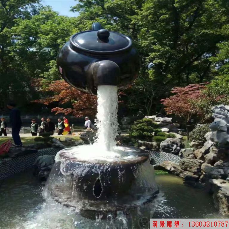 江苏扬州冶春茶社天壶雕塑案例4