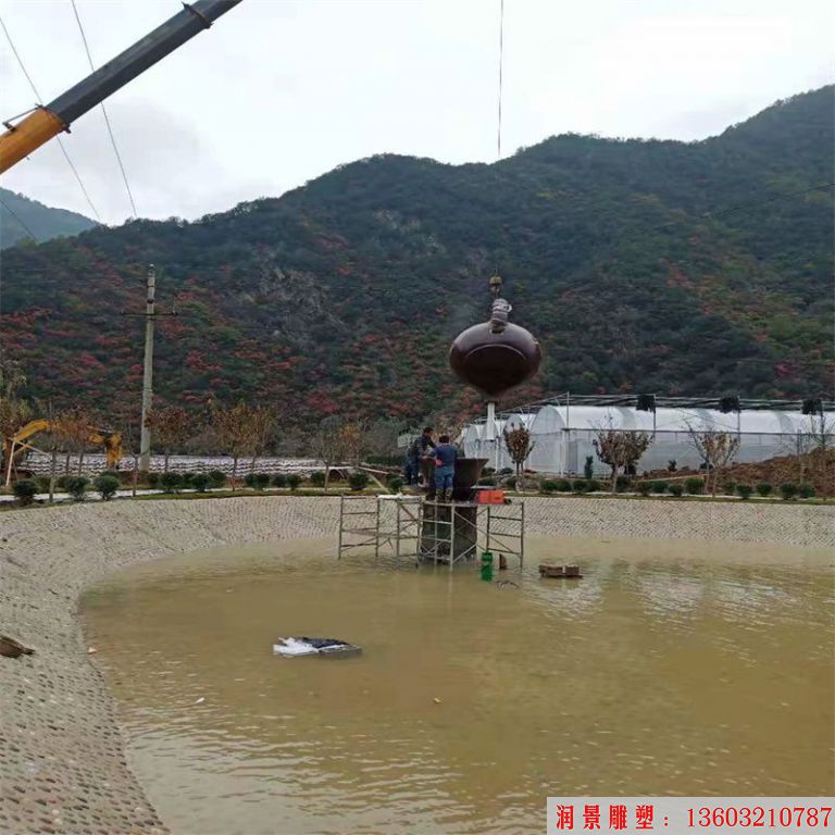 玻璃钢流水景观茶壶喷泉 案例分享